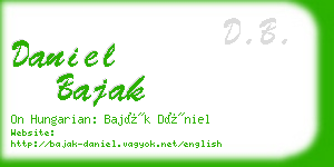 daniel bajak business card